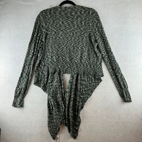 Nine & Company Cardigan Sweater Women's Large Silk Cotton Waterfall Space Dye - Picture 8 of 11